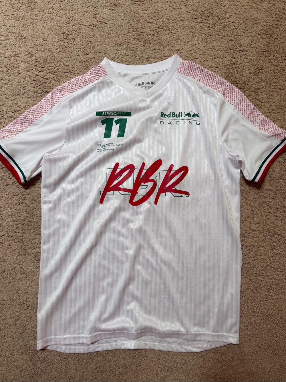 Sergio Perez #11 White Performance Tee
